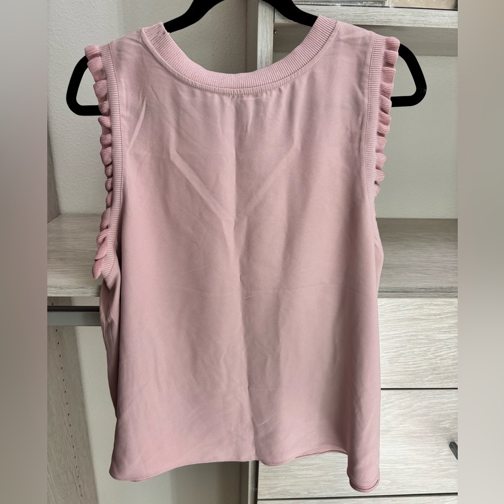 Pink Ruffle Sleeve Blouse - Picture 4 of 5